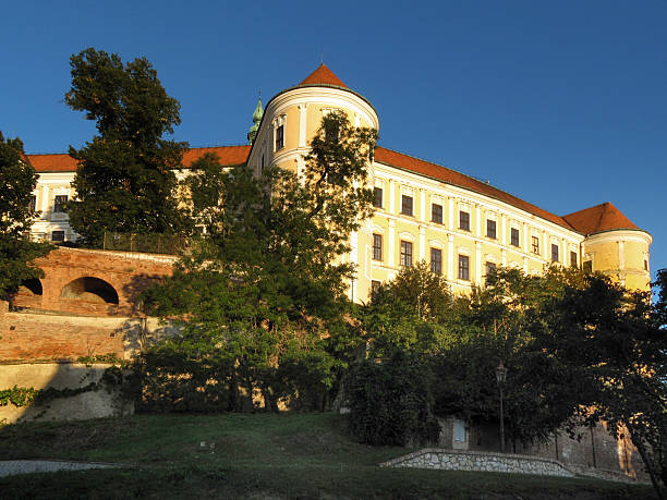 Mikulov Castle in South Moravia stock photo