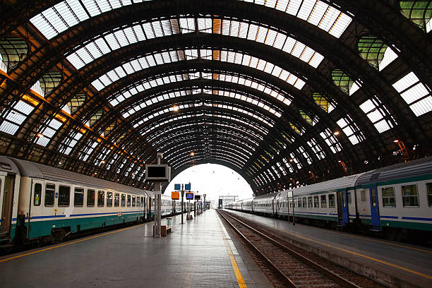 Milan Central Railway Station stock photo