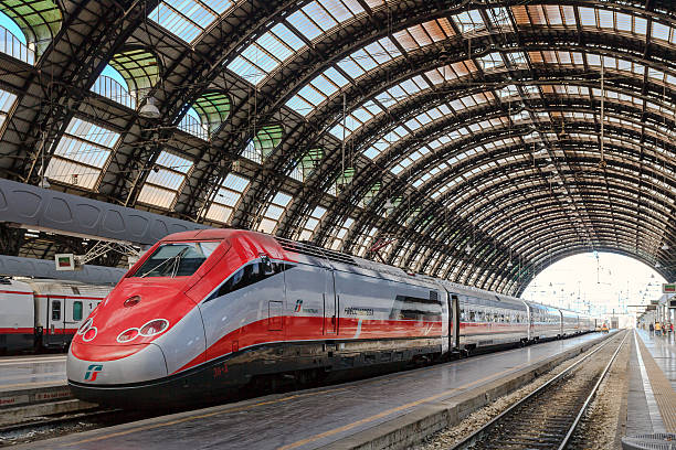 Milan Central Station - Eurostar stock photo