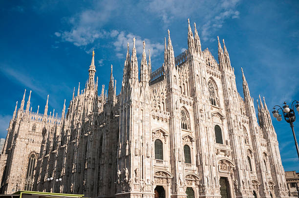 Milan magnificent Duomo cathedral renaissance Italy stock photo
