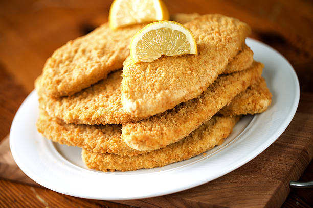 Milanese cutlet stock photo