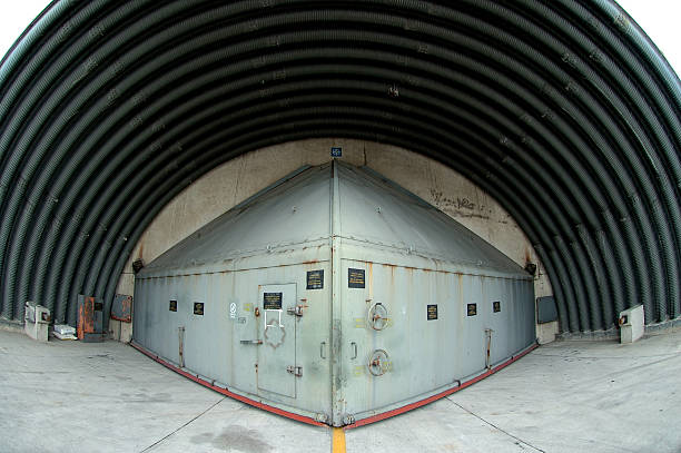 Military Anti-Nuclear Hangar stock photo