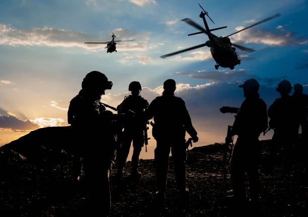 Military Mission at dusk  us air force stock pictures, royalty-free photos & images