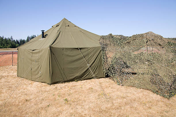 Military Tent stock photo
