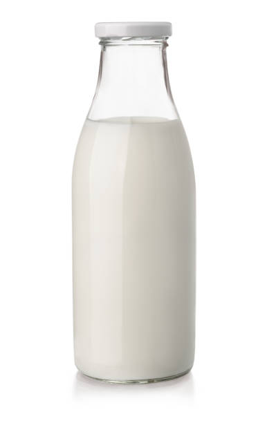 melk fles - melk stockfoto's en -beelden