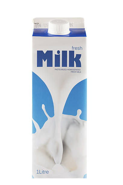 Milk Carton with custom design stock photo
