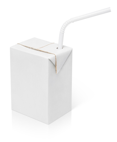 straw carton juice milk package