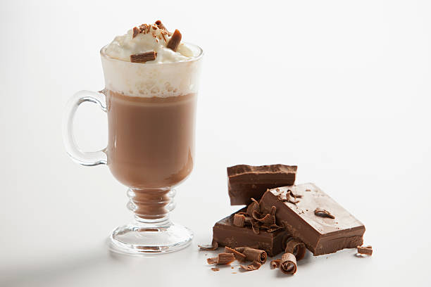 batido e de chocolate - hot chocolate imagens e fotografias de stock