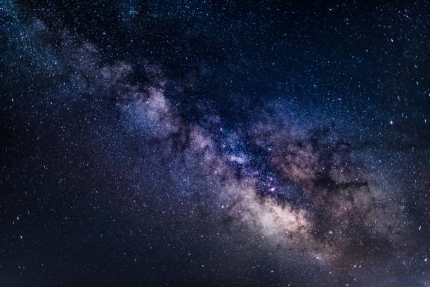Milky Way Galaxy background - stock image stock photo