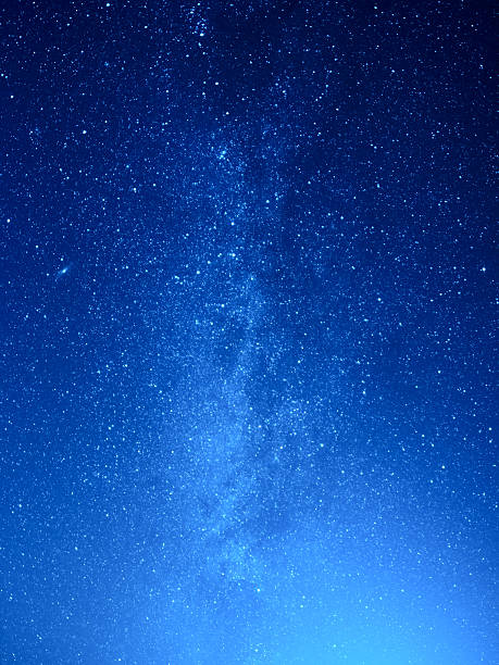 Milky Way Wonderful rural scene of midnight sky star field stock pictures, royalty-free photos & images