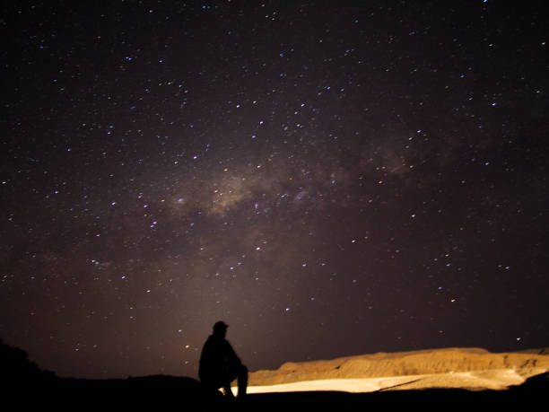Milky way San Pedro de Atacama, Chile stock photo