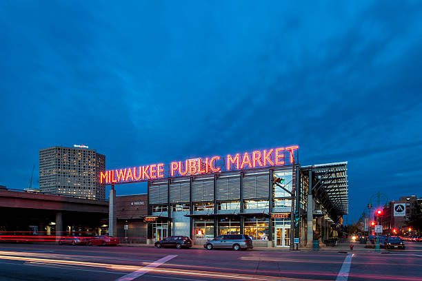 Milwaukee Public Market stock photo
