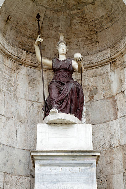 Minerva as Dea Rome stock photo