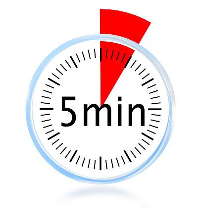 5 Minute Min Clock Isolated Background Red Triangle For 5 Minute Min Clock Isolated Background Red Triangle For