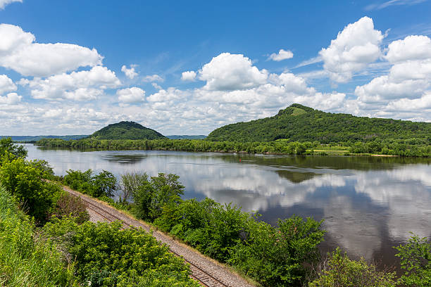 Mississippi River Scenic stock photo