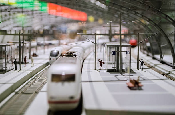 Model Railway Train stock photo