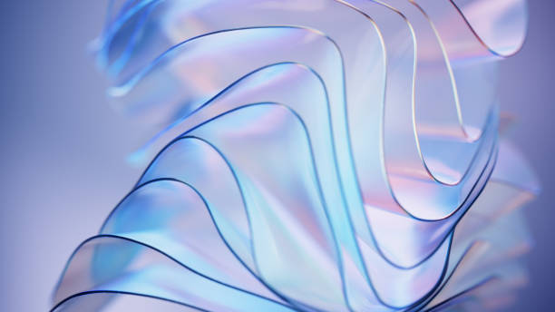 Modern Abstract Wavy Background stock photo