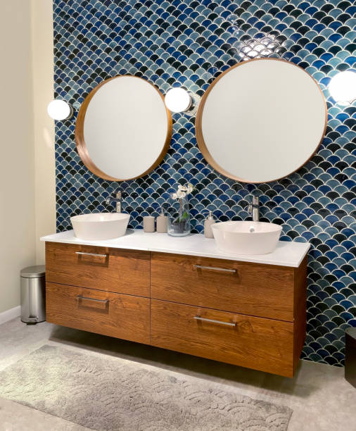 Modern bathroom Modern bathroom with vanity cabinet vanity stock pictures, royalty-free photos & images