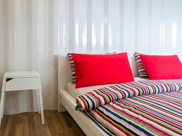 Modern bedroom interior & decoration stock photo