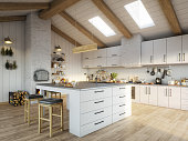 istock Modern Domestic Kitchen 1302807058