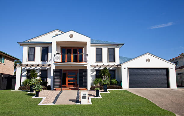 Modern Home Frontage stock photo