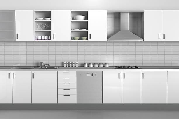 Modern kitchen stock photo