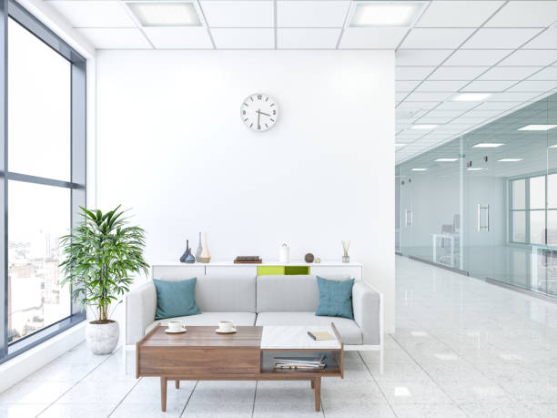 Modern office with lobby  office lobby stock pictures, royalty-free photos & images