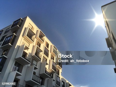 istock Modern residential buildings, Facade of new low-energy house 521982082
