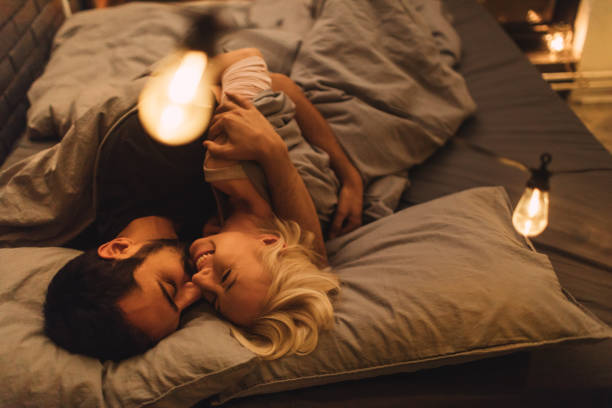 Best Sexy Couple At Night In Bed Stock Photos Pictures