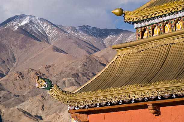 Monastery in Ladakh stock photo