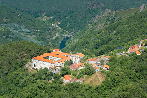 Monastery of San Esteban, Ribas de Sil, Orense province, Spain stock photo