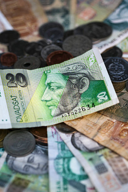 money from Slovakia stock photo