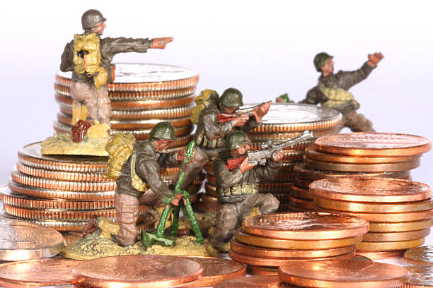 Money War stock photo