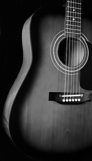 Best Acoustic Guitar Black And White Stock Photos, Pictures & Royalty ...