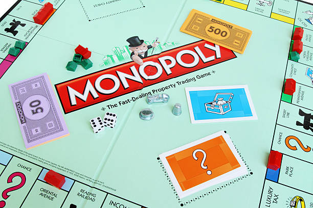 Monopoly board game stock photo