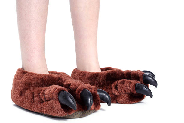 monster feet with non-monster legs stock photo