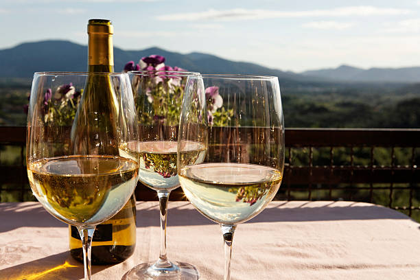 Monte Carlo White Wine stock photo