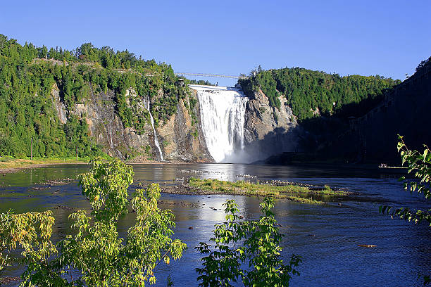 Montmorency Falls Quebec Canada stock photo