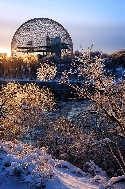 Montreal biosphere stock photo