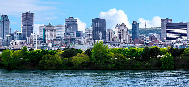 Montreal downtown. Downtown Montreal is the central business district of Montreal, Quebec, Canada. buzbuzzer montreal city stock pictures, royalty-free photos & images
