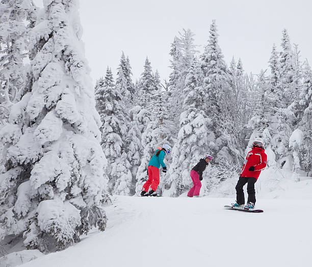 Mont-Tremblant Ski Resort, Quebec, Canada stock photo
