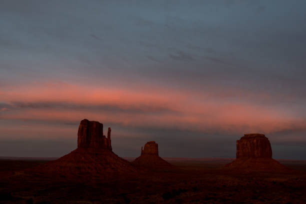 Monument Valley at sunset stock photo