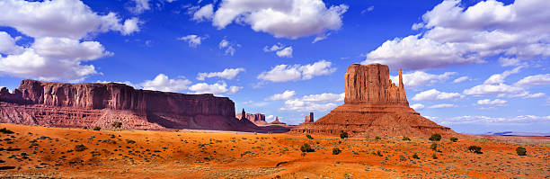 Monument Valley Panoramic Monument Valley Panoramic  mesa stock pictures, royalty-free photos & images