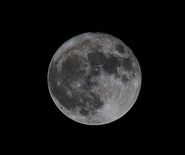moon in the night - moon b&w imagens e fotografias de stock