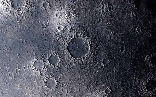 Moon surface stock photo