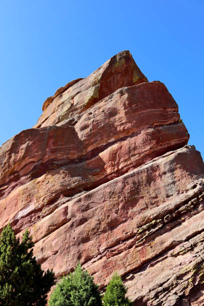 A Morning at Red Rocks in Colorado stock photo