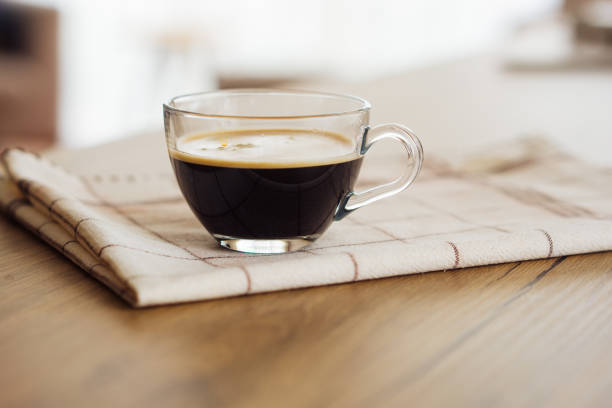 Morning boost. Double espresso, anybody? stock photo