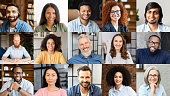 istock Morning meeting online. Shared screen with multiracial colleagues 1339427806