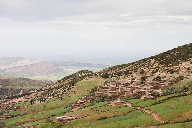 Moroccan village stock photo