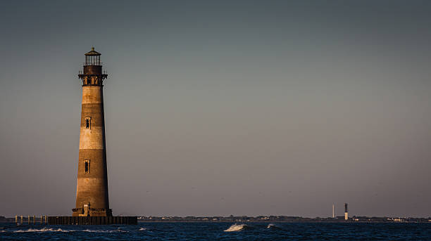 Morris Island Light stock photo